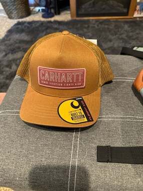 Carhartt Rugged Flex Canvas Mesh-Back 1889 Patch Trucker Hat - Carhartt Brown